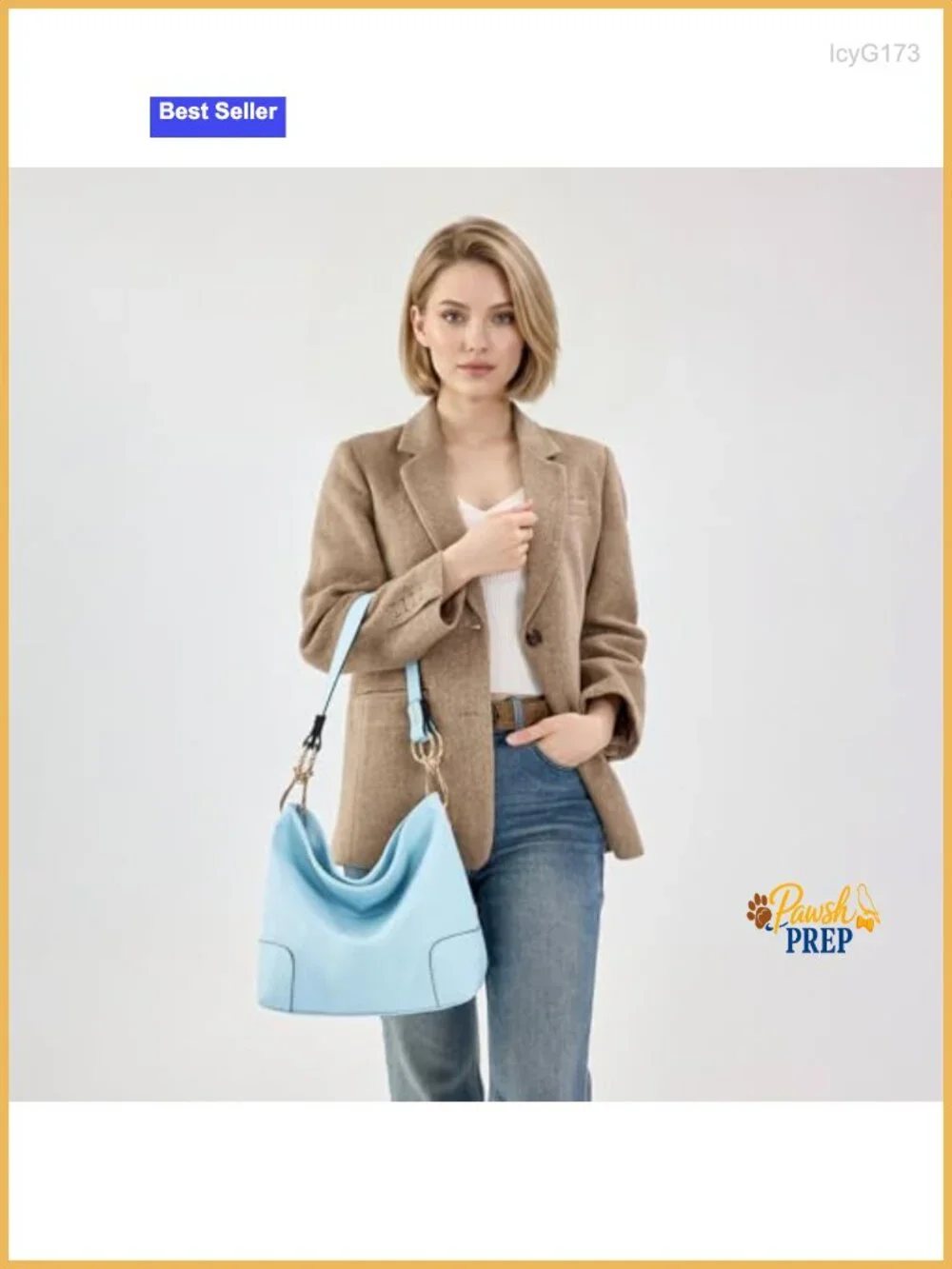 Hobo Bag Top Handle Satchel Shoulder Purse Bucket Handbag Faux Leather